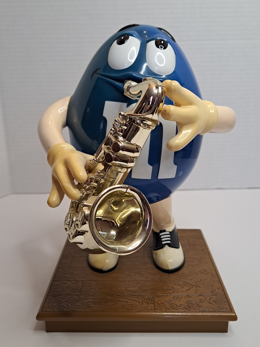 M&M's Limited Edition Blues Cafe Saxophone Collector Series Candy Dispenser